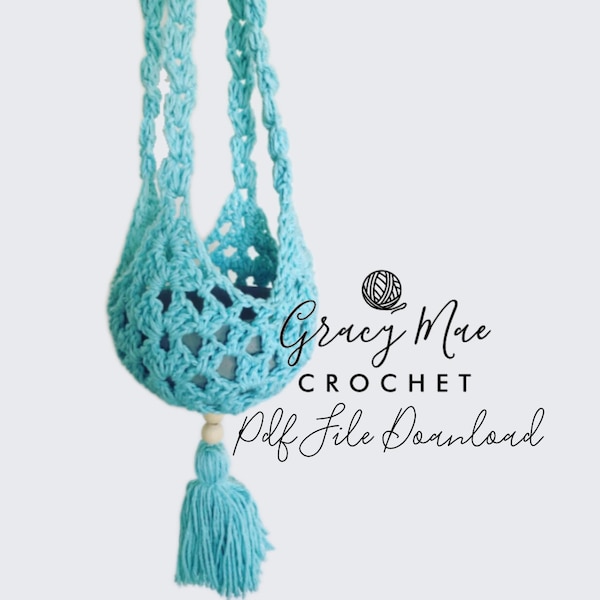 PATTERN Easy Boho Crochet Plant Hanger