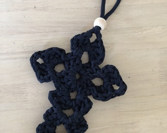 Easy Cross Crochet Pattern Wall hanging Bookmark earrings