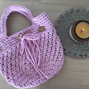 PATTERN Crochet Bucket Tote Bag Chunky yarn