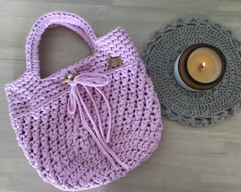 PATTERN Crochet Bucket Tote Bag Chunky yarn