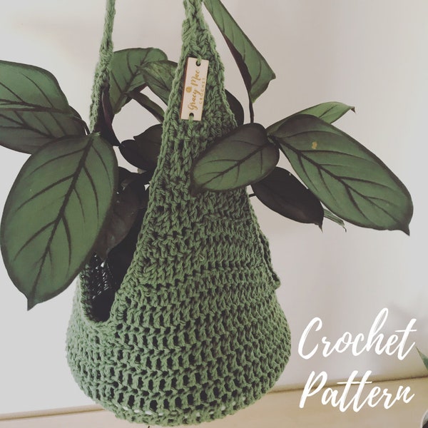 PATTERN Easy crochet plant hanger