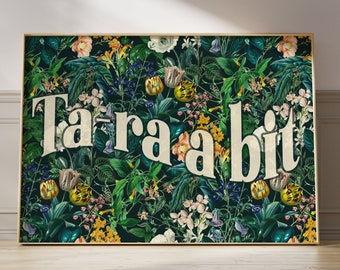Black Country Slang Print: Ta-ra A Bit, Yam Yam Typography