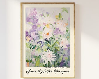 Floral Bouquet Exhibition Print: Spring Colors Abstract Art