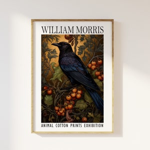 William Morris Full Moon Above Woodland Print - Cotton William Morris Full Moon Above Woodland Print - Cotton