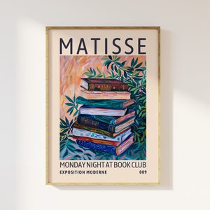 Henri Matisse Book Club Exhibition Print - Monday Night at