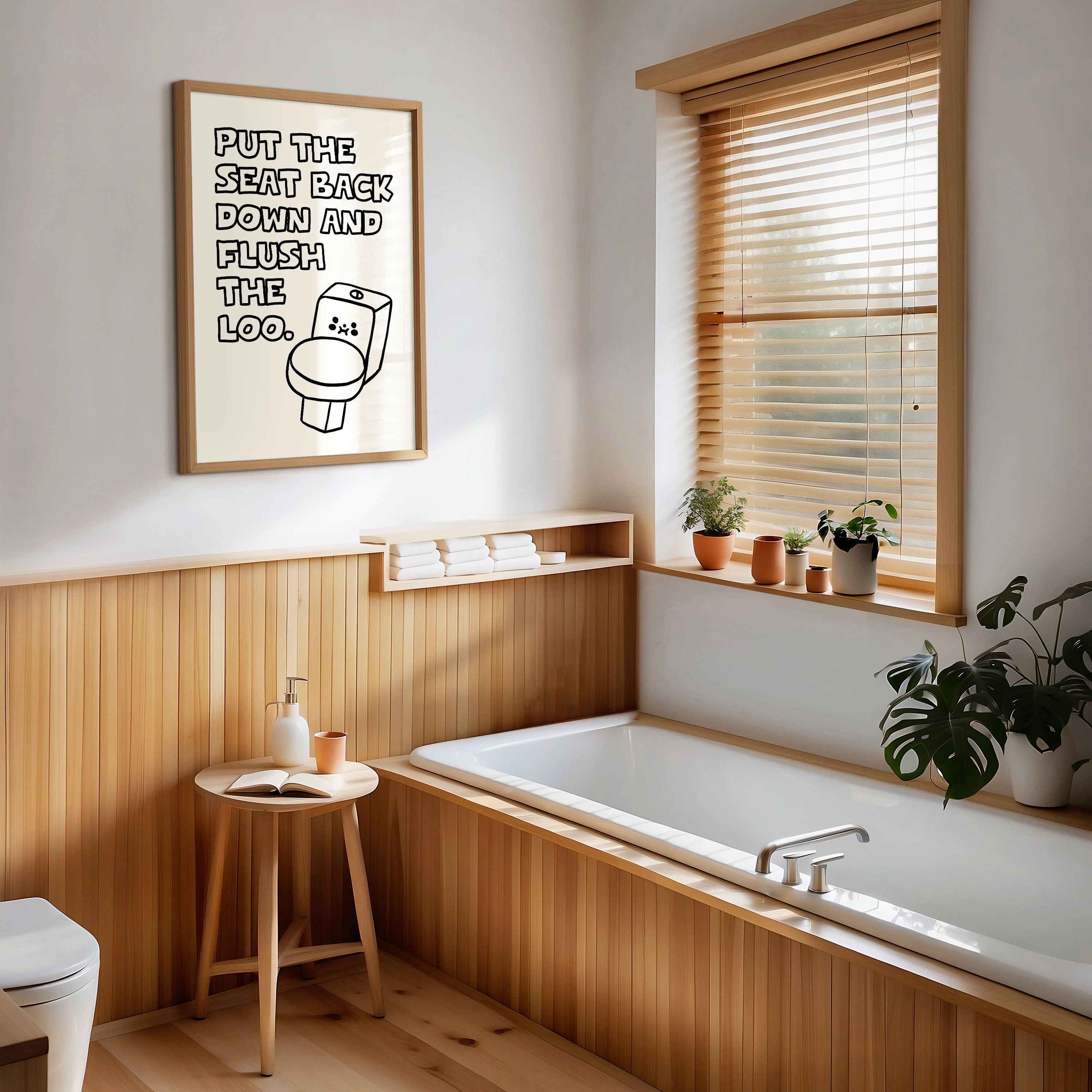 Targa decorativa da parete con scritta Best Seat in the House, divertente decorazione da parete per bagno, in legno, 12,7 x 25,4 cm