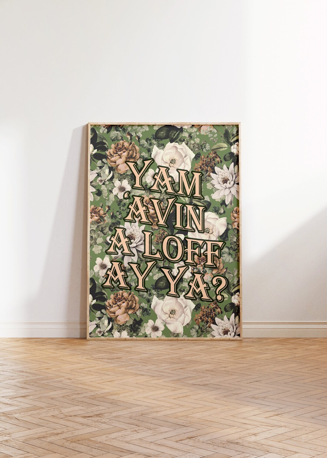 Black Country Slang Yam 'avin A Loff Print Black Country Dialect Art, Yam Yam Typography