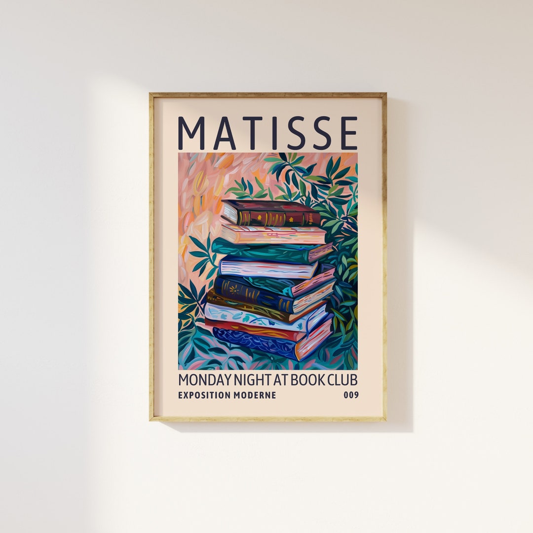 Henri Matisse Book Club Exhibition Print - Monday Night at Henri Matisse Book Club Exhibition Print - Monday Night at