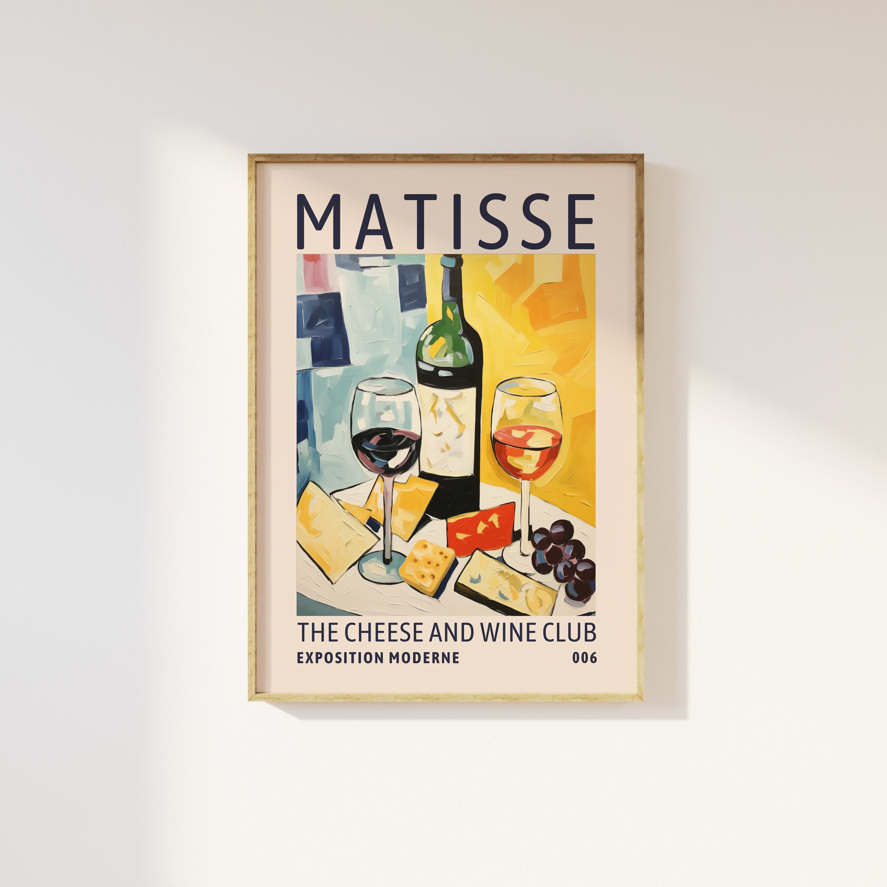 Henri Matisse Cheese And Wine Club Exhibition Print - Kitchen Dining Room Art Painting, Gallery Art, Modern Classic Luxury Poster, Colourful