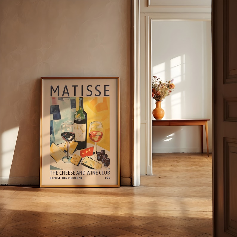 Matisse Kitchen Henri Matisse Cheese and Wine Club Exhibition Print - Kitchen Dining ...