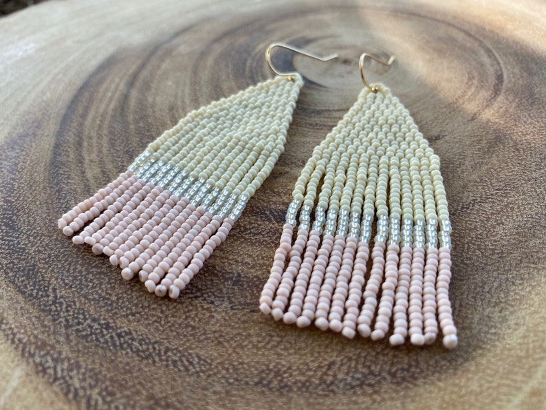 Beautiful Day Handwoven Beaded Earrings