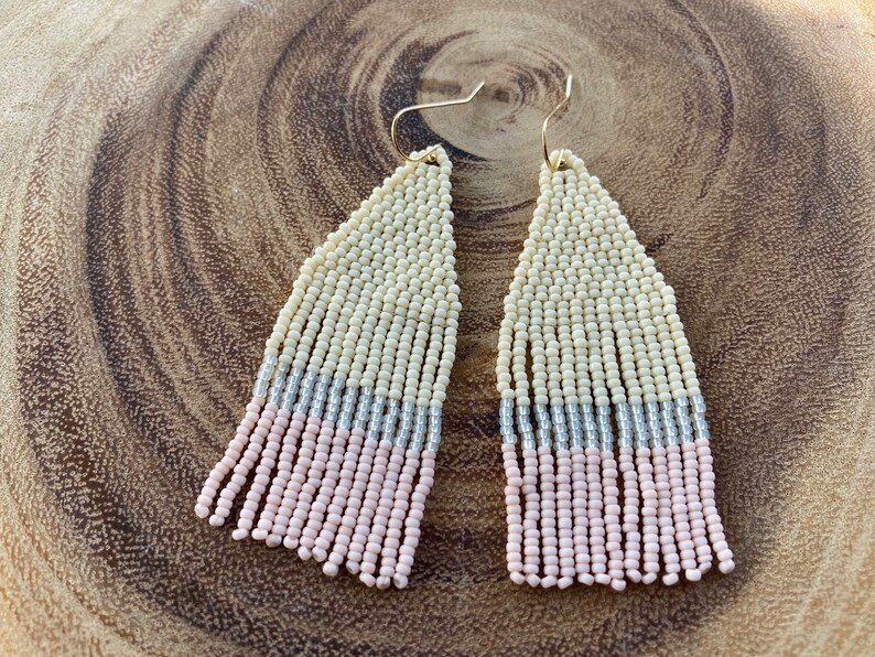 Beautiful Day Handwoven Beaded Earrings