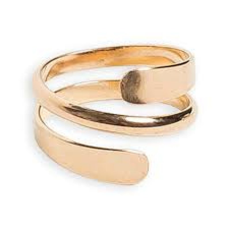 Gold Toe Ring 14k Gold Filled Wrap Around Adjustable Toe Ring Etsy