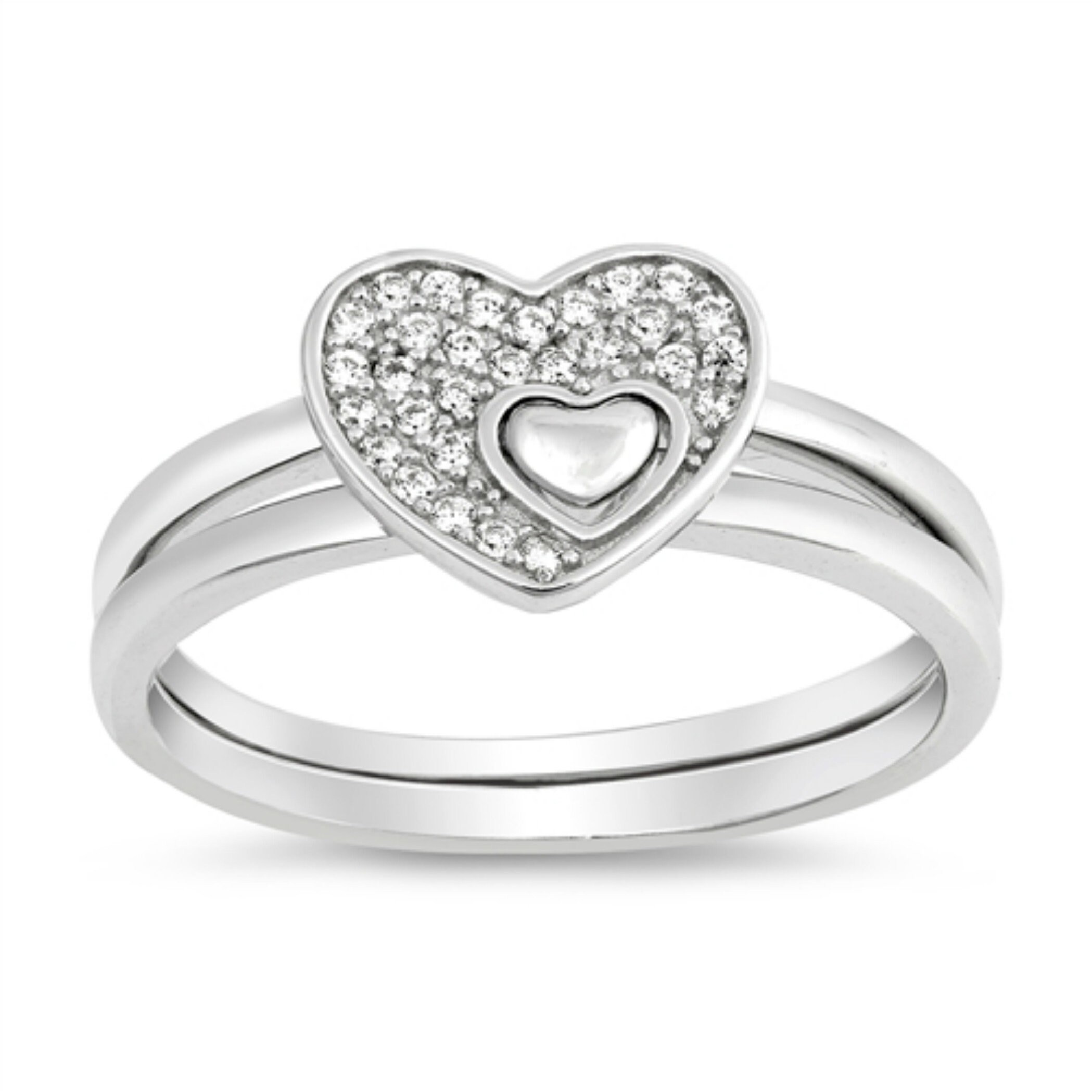 Heart puzzle deals ring