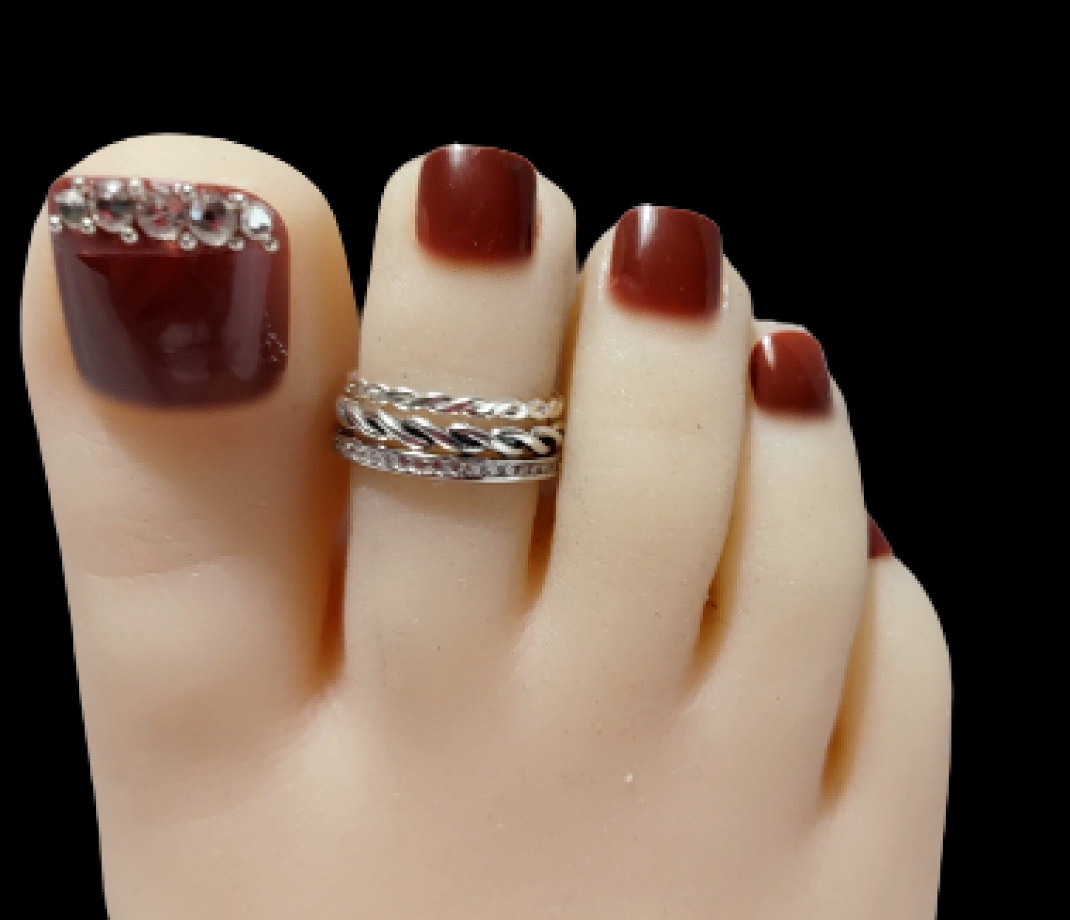 Silver toe rings online for women | Silverlinings | Handmade Filigree