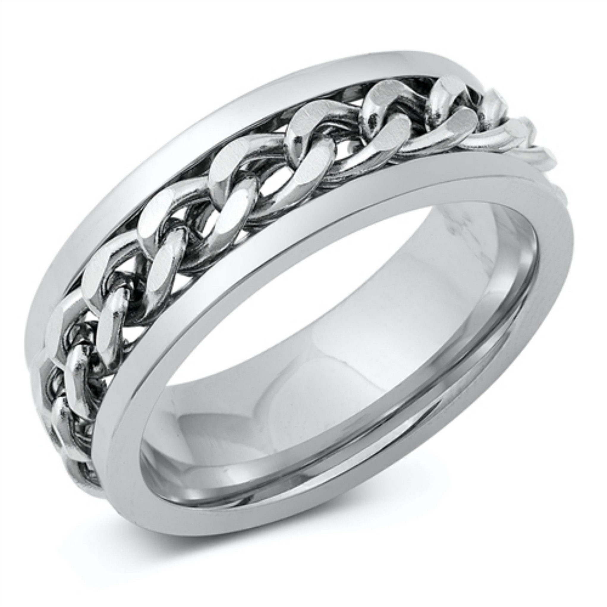 Ring for Men Silver Ring for Men Stainless Steel Men's Etsy Canada