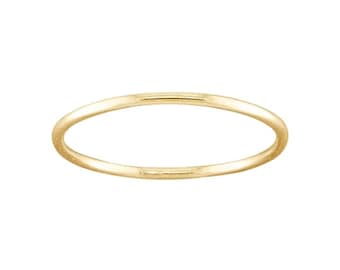 Thin Gold Toe Ring 14k · 14k gold filled toe ring · Stacking Toe Ring ·  1mm thin Minimalist Toe Ring