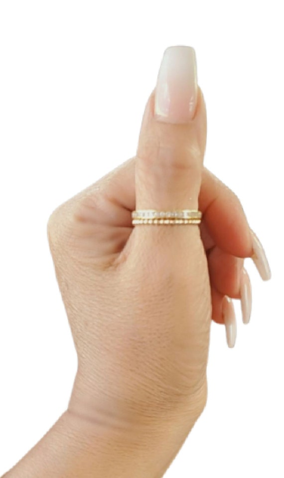 Stuller Sideways Cross Ring 122276:101:P 14KW - Rings | Designer Jewelers |  Westborough, MA