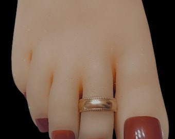 Anillo de dedo de oro Anillo de dedo ancho de oro de 14k Anillo de dedo de oro Anillo de dedo ajustable Anillo de dedo liso anillo de dedo grueso anillo de dedo para mujer Cubiertas de maíz de 5 mm