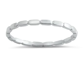 Bague d'orteil délicate en argent sterling - Bague minimaliste en perles à empiler, taille 4,5 - Anneaux d'orteil fabriqués à la main pour femmes adolescentes