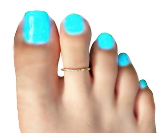 Hawaiian Toe Ring, 14k Gold Filled Hawaiian Adjustable Open Toe Ring One Size Fits Most Toes, No pinch Gold Toe Ring for Women