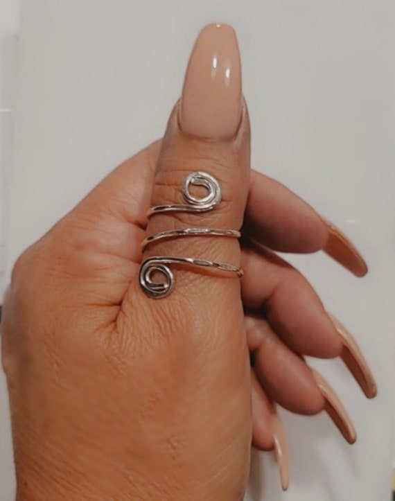 Sterling Silver Thumb Rings Women | Vintage Thumb Rings Women - Vintage  Silver Color - Aliexpress