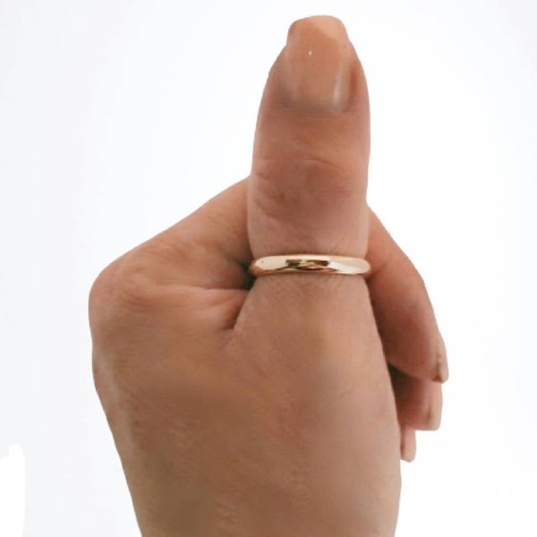 Thumb Ring, Gold Thumb Ring, 14K Gold Filled thumb Ring, 3mm, Gold Thumb Rings For Women , Real 14k, Comfort Fit