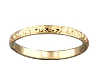 Gold Toe Ring, Hammered Gold Toe Ring, Hawaiian Gold Toe Ring, Minimalist, Fitted toe rings, Toe Ring Gold, Toe Ring, 14k Gold