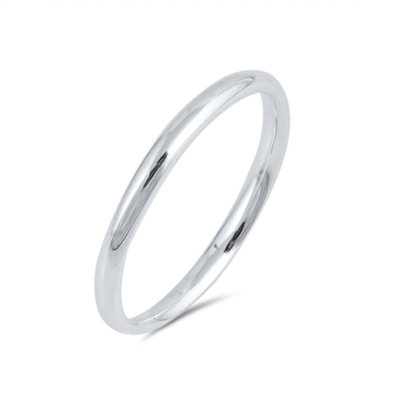 2mm Plain Band Simple Thumb Ring Stacking Ring For Women Finger Ring Wedding Band Unisex 925 Wedding Band Sterling Silver Thumb Ring