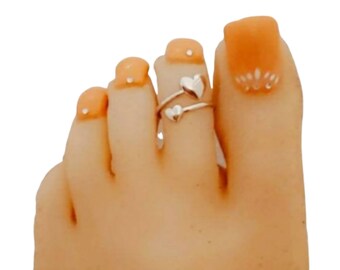 Double Toe Rings - Etsy