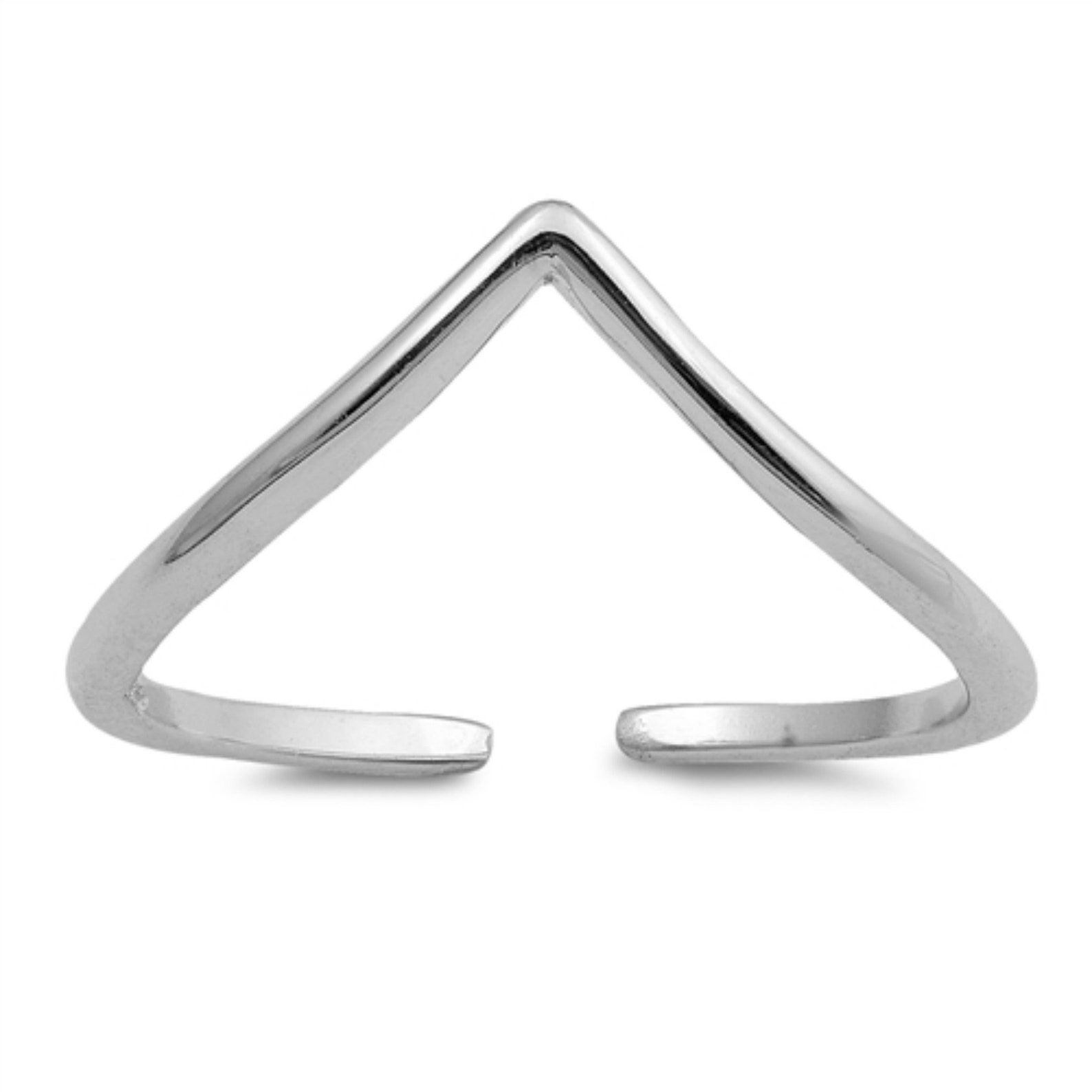 Toe Ring Chevron Sterling Silver Toe Ring Chevron Toe Ring Etsy