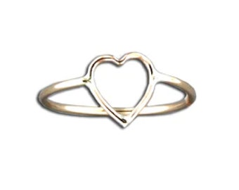 Gold Heart Toe Ring · 14k Gold Filled Heart Toe Ring · Heart ring · Gold Toe Rings · Adjustable Heart Toe Ring · Fitted Toe Ring · Midi Ring