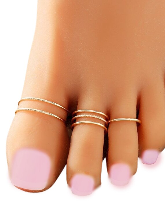 Non adjustable cheap toe rings