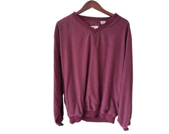 VTG Frenzi Golf Maroon Performance Wear Lined Pullover. Wind Water Resistant XL