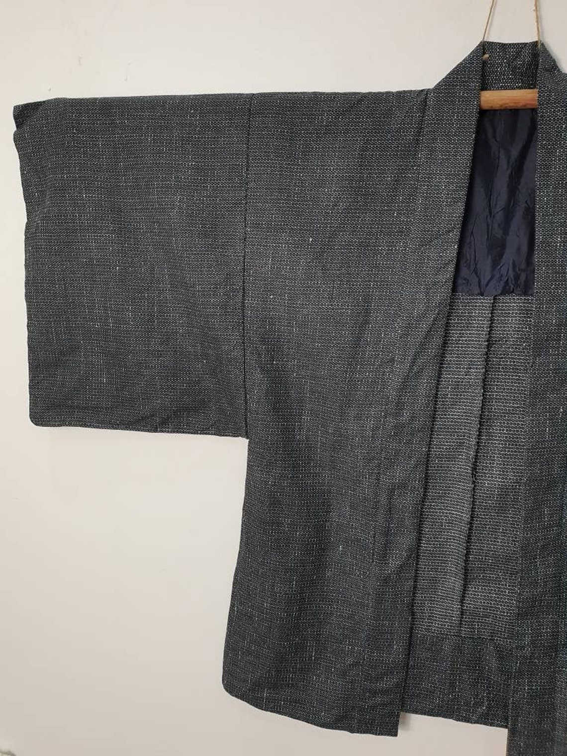 Japanese Haori Montsuki Mens Kimono Sashiko Boro Noragi Style - Etsy UK
