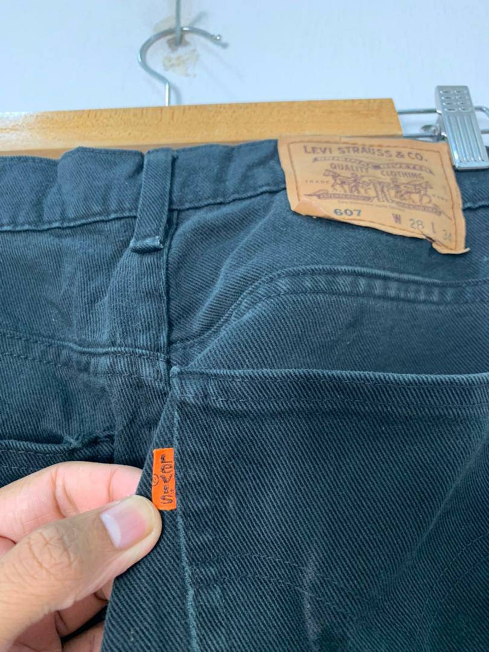 Vintage Levis Orange Tag Superblack Levis Lot 607 PG5 | Etsy