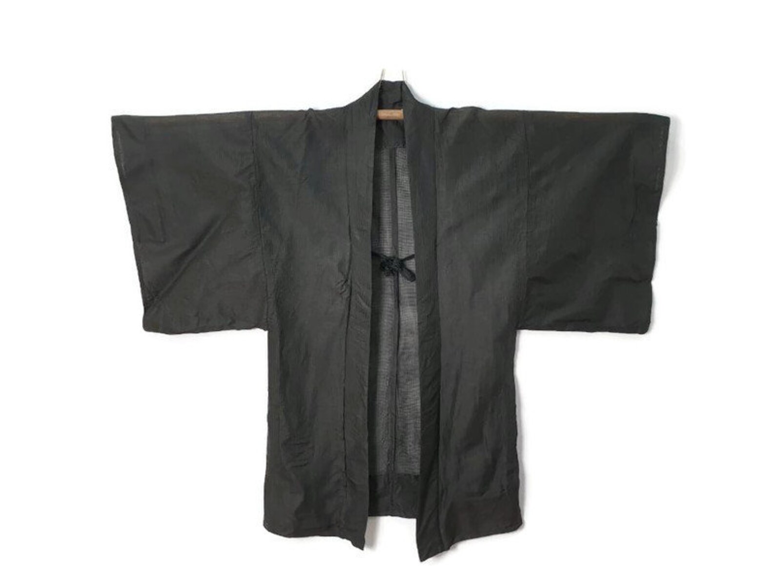 Japanese Black Haori Silk Kimono Mens Montsuki Kimono Yakuza - Etsy