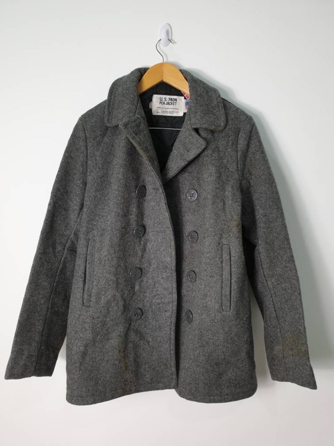Vintage Schott US 740 N Overcoat Parka Wool Pea Jacket Schott | Etsy