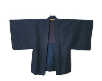 Japanese Mens Haori Montsuki Kimono Japan Traditional Clothing | Etsy