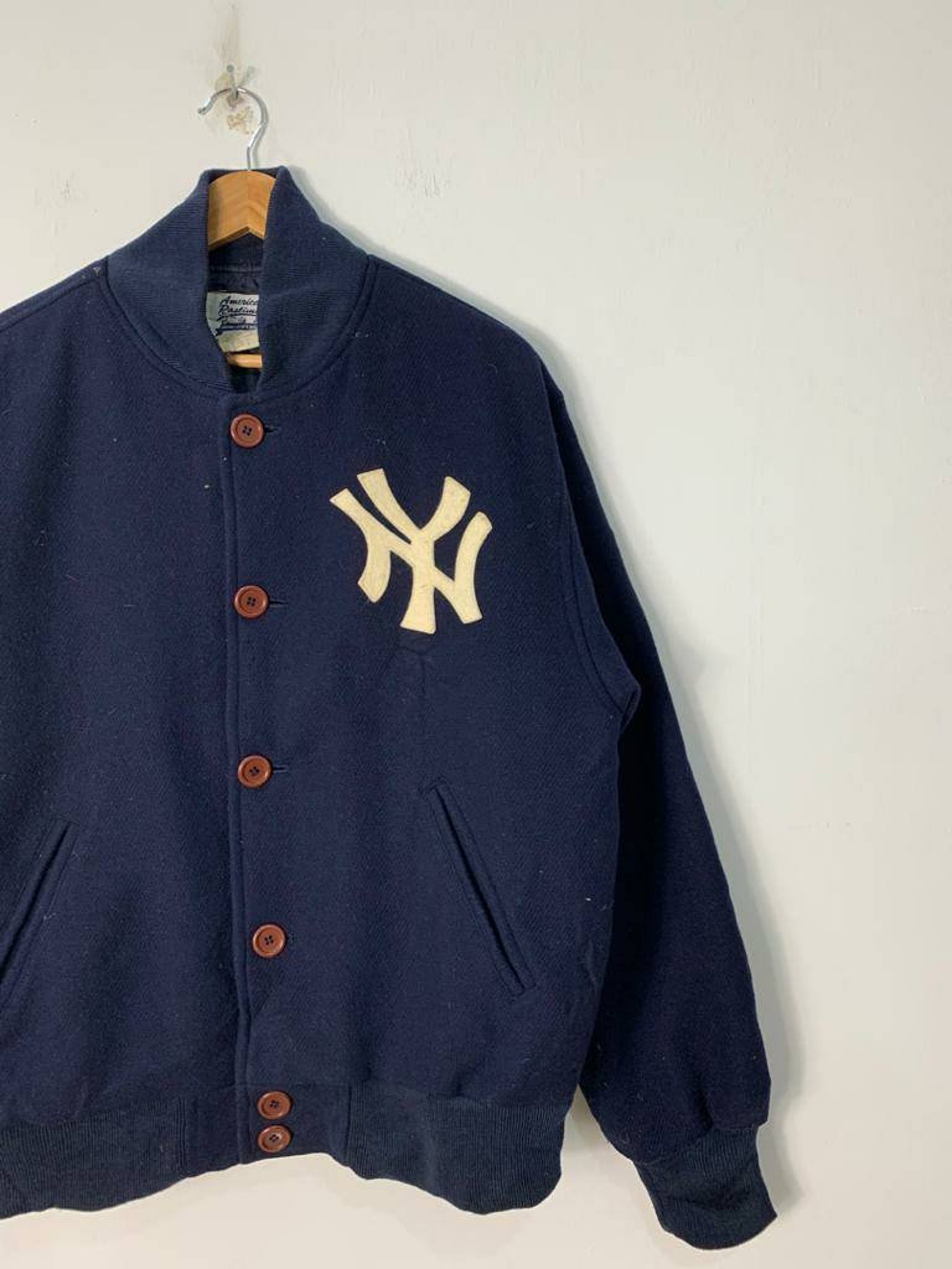 Vintage Wool Yankees New York Varsity Jacket By American Etsy