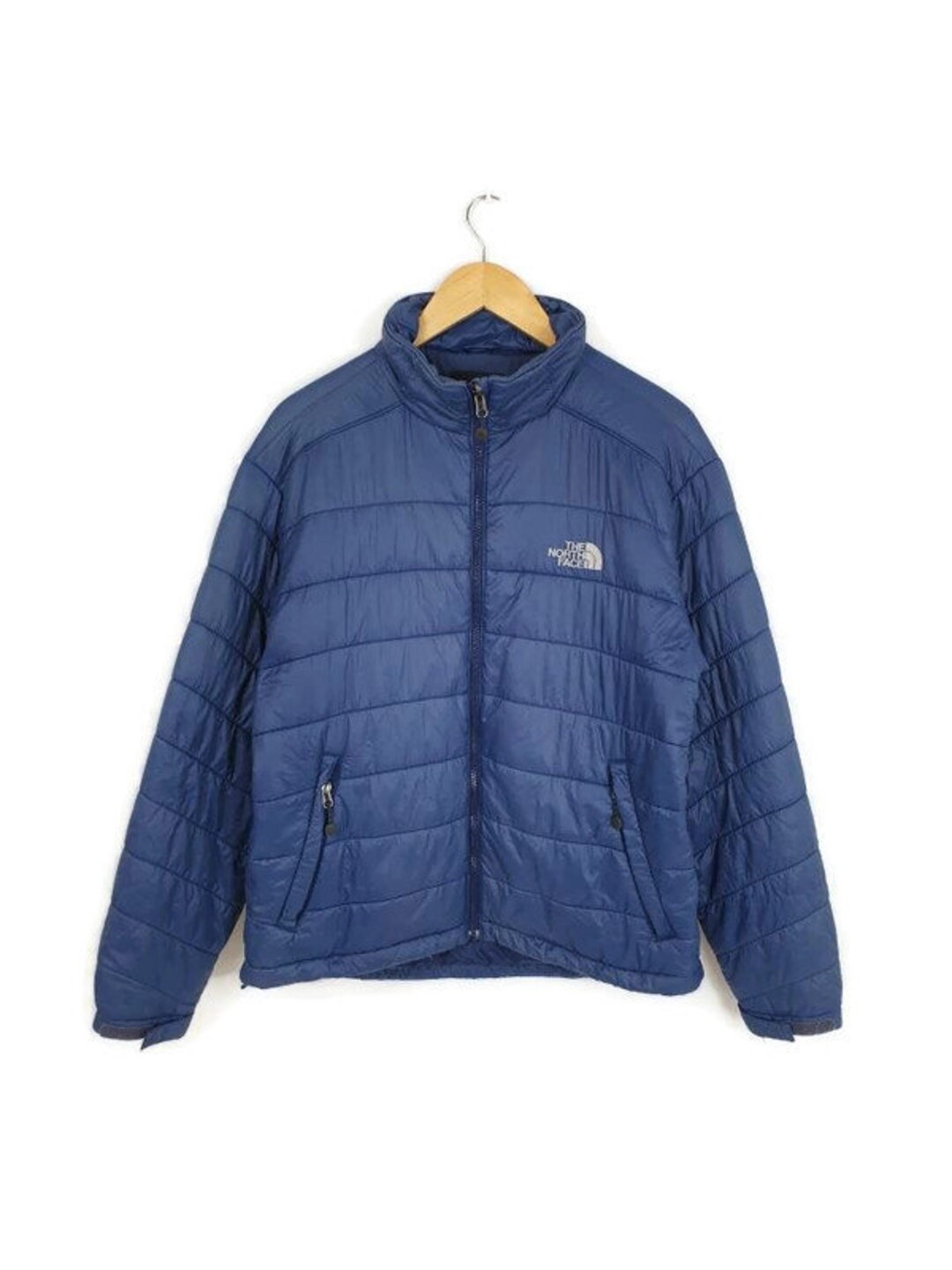 The North Face Puffer Down Jacket Blue Jacket Goose Down - Etsy