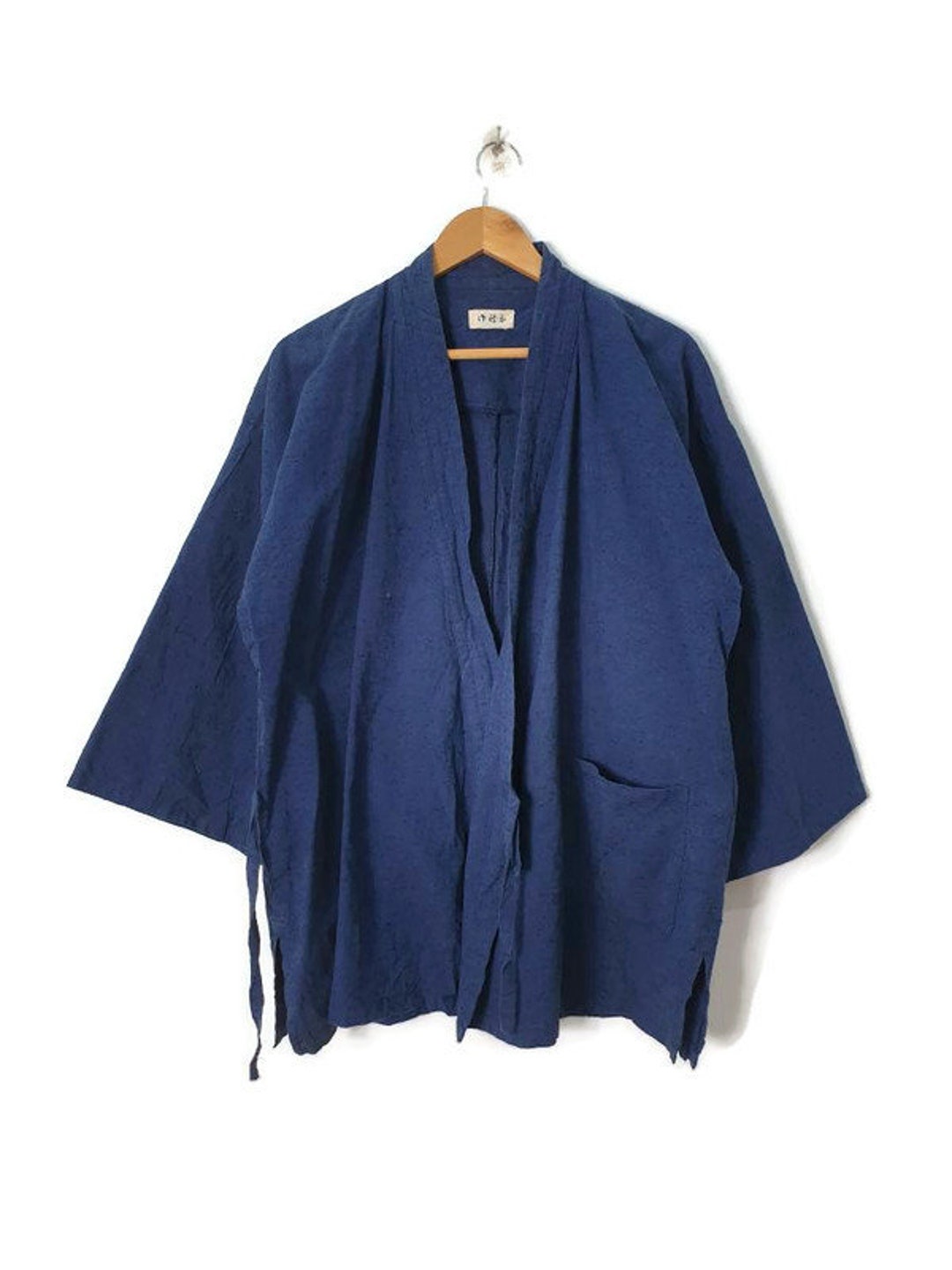Japanese Blue Noragi Indigo Jacket Japan Streetwear Like - Etsy