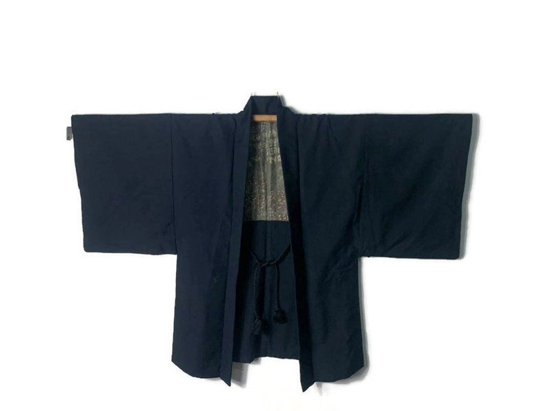 Japanese Wool Haori Montsuki Kimono Mens Jacket Traditional | Etsy