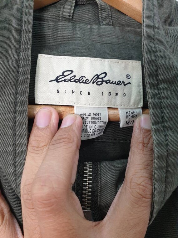 Vintage Eddie Bauer Workwear Green Zipper Jacket Size M Pkpb - Etsy