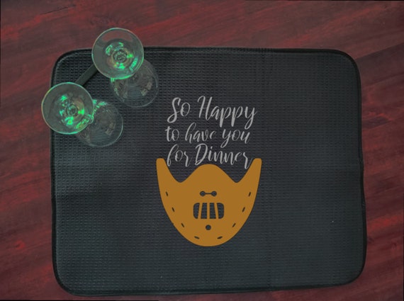 So Happy to Have You for Dinner Dish Drying Mat 18x24 