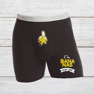 Personalized Underwear for Man, Custom Hug Banana Face Boxer