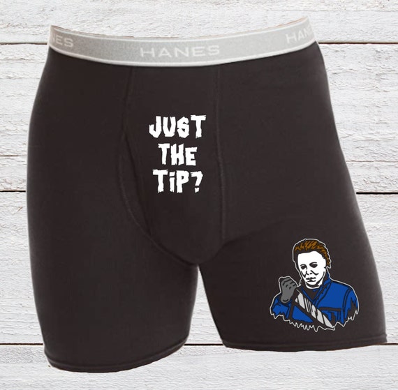 Just the Tip Boxer Briefs for Men Halloween Briefs Mens Briefs Michael Myers  Inspired 