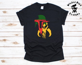 Boba Fett inspired shirt, graphic tees, shirt