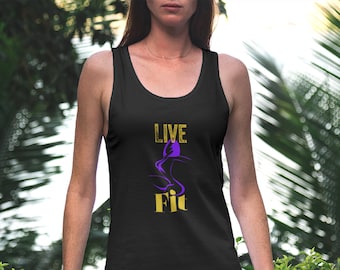 Live Fit, Fitness Tank Top, Workout Tank, Womens Tank Top, Womens Gym Tank Top
