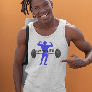 Gym Life, Gym Tank Top, Workout Tank, Fitness Tank Top, Mens Tank Top